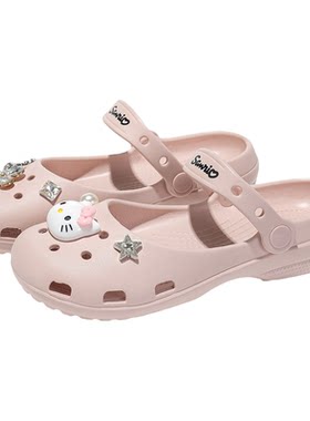 HelloKitty玛丽珍洞洞鞋女超轻软