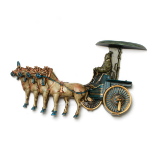 未半冰箱贴 西安旅游纪念品秦始皇兵马俑马车磁贴 复古中国风磁铁