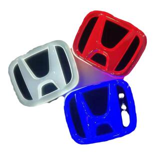 适用于4D本田标志发光新飞度奥德赛 思域 CRV 雅阁改装后尾车标灯