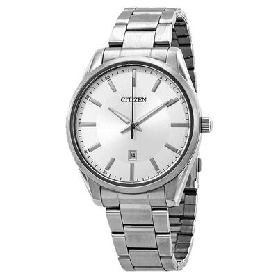 西铁城男士日本正品石英钢带腕表