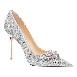 HolyRose【心之悦动】法式水晶婚鞋秀禾婚纱两穿礼服鞋公主高跟鞋