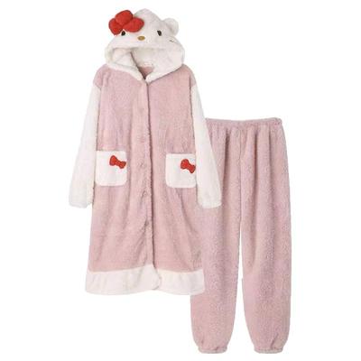 【公主请下单】珊瑚绒睡衣女冬厚