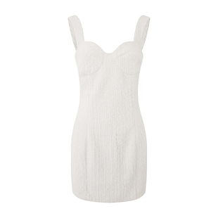 PEMPL 连衣裙女新款属于春夏的吊带裙毛茸茸质感内搭万金油打底裙