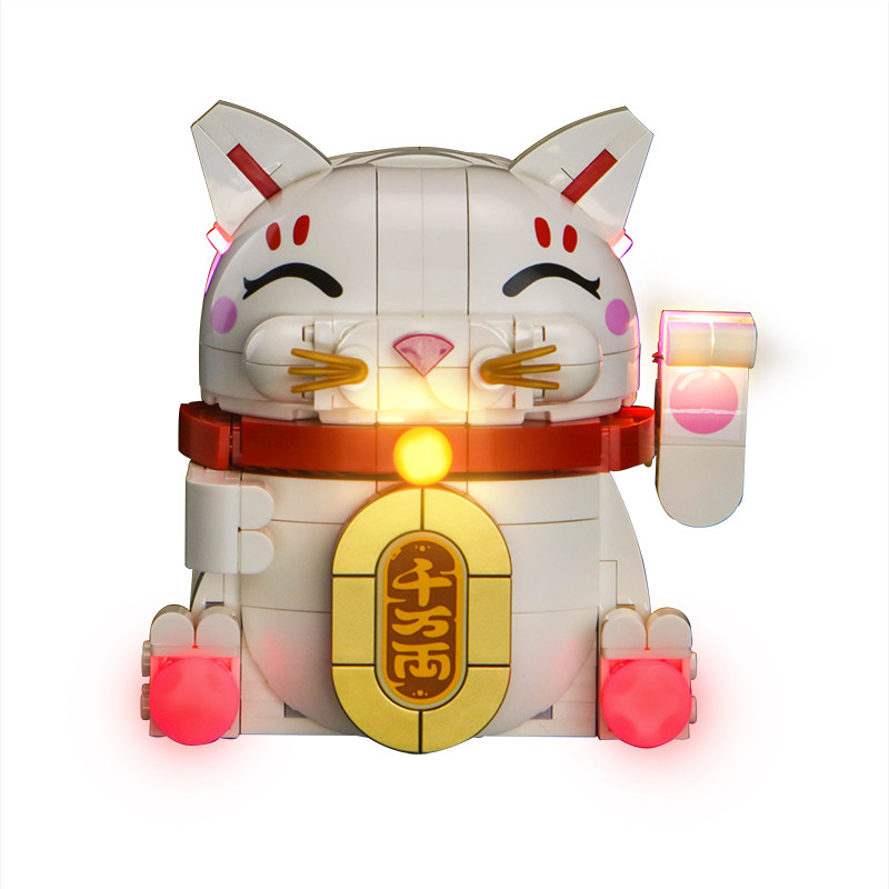 适用于乐高40813招财猫玻璃罩