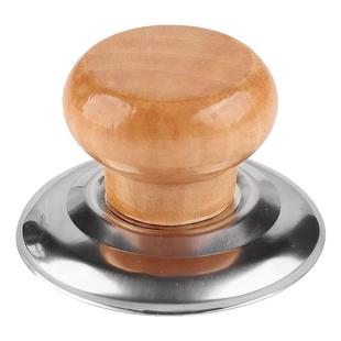 木头锅盖把手通用锅盖帽实木防烫锅盖头盖子顶帽钮顶锅盖配件防锈