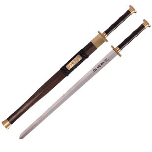 龙泉宝剑忠毅汉剑从戎之剑花纹钢刀具防身冷兵器收藏刀剑未开刃