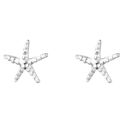 素泊集「海星」耳钉纯银999