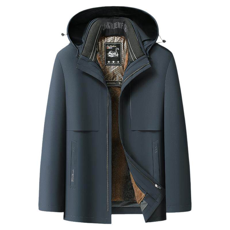恒源祥爸爸装鹅绒羽绒服活里活面
