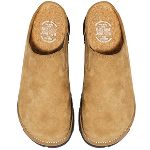 BLESS SHOE 26SS Crafted Mules手工制作缝制包头拖鞋真皮穆勒鞋
