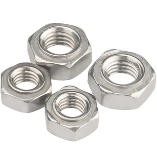304不锈钢六角焊接螺母201无焊点无角点焊螺丝帽M3M4M5M6M8M10M12