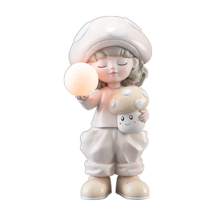 奶油风女孩大型落地摆件家居饰品客厅电视柜床头灯搬家乔迁礼物