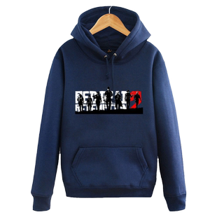 荒野大镖客2外套加绒男女游戏大嫖客救赎衣服PS4周边带帽连帽卫衣