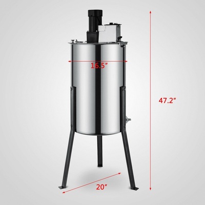 批发120W电动摇蜜机两箱型框架摇蜜机设备不锈钢蜂蜜提取器甩蜜机