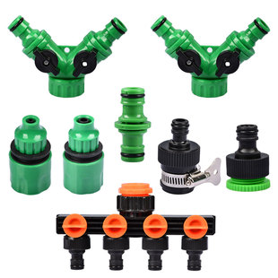 水龙头奶嘴快速接头Y型三通四通阀门滴灌雾化微喷4/7毛管8/12配件