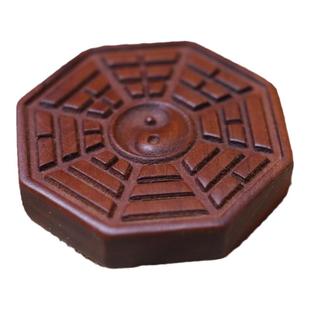 枣木八卦雷击太极风水道系传统中国风五雷道家阴阳先天后天牌车挂