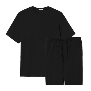 Eberjey美国轻奢莫代尔睡衣男款可外穿短袖T恤家居服套装新款