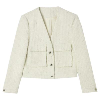 高级感上衣纯色长袖外套