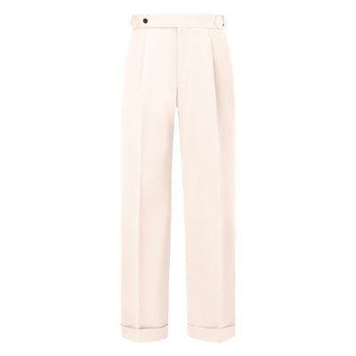 Acmecultum羊毛骑兵呢单褶西裤