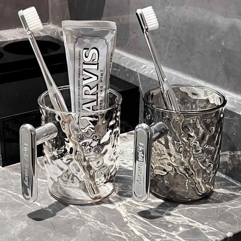 漱口杯刷牙杯洗漱杯子家用情侣高颜值轻奢漱口杯儿童牙具缸收纳盒