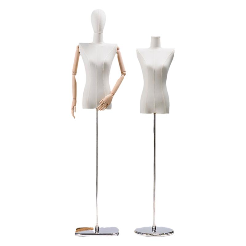 韩版服装店模特道具女装半身橱窗小胸直角肩平肩人偶模特展示架