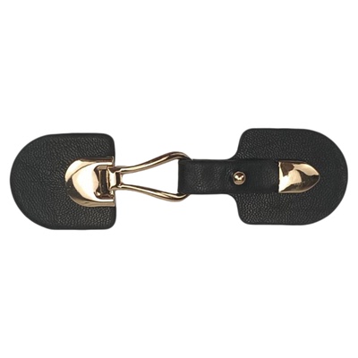 皮对扣金属大衣羊羔绒