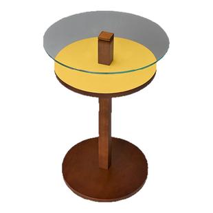 卷宗商店 | GASKA 实木双层边几客厅家用可移动茶几小桌子