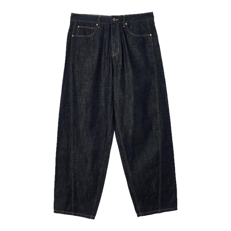 【纯棉】杰克琼斯奥特莱斯春夏季男装牛仔长裤子超阔显瘦字母纽扣