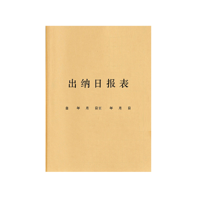 DT/鼎特日报表会计登记本