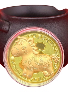 马上有钱币款仿金箔金色卡通摆件