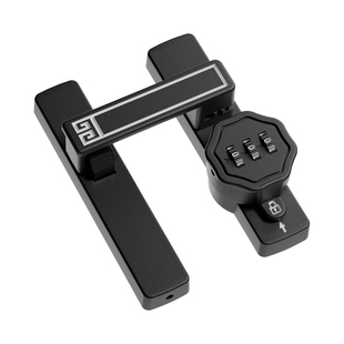 免打孔可调门扣插销推拉移门密码锁扣阳台门窗卡扣防盗安全锁搭扣