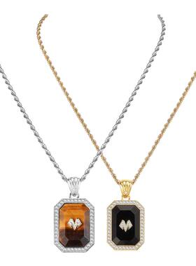 骑士徽章项链原创设计项链