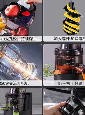榨汁机渣汁分离原汁机摆摊商用店全自动大功率鲜榨果蔬汁机