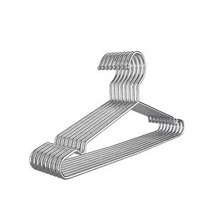 防风衣架不锈钢裤架加粗带锁卡扣防掉落实心高楼层收纳家用晾晒架