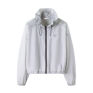 [防晒]Navigare意大利小帆船灰色短款防晒服女士夏季薄款宽松外套