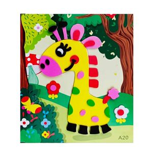 儿童3d立体贴画贴纸手工diy玩具幼儿园制作材料女孩子艺品做粘贴