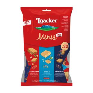 莱家loacker迷你混合威化饼干独立包装进口孕妇儿童解馋零食