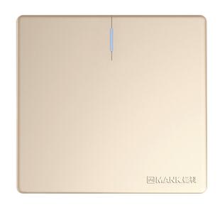 曼科开关插座86型美家铂光浅金8孔USB插无边框开关家用电源空调