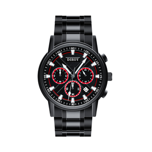 Diroy迪罗伊【情人节礼物】多功能黑武士男士腕表时尚送男朋友