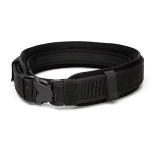 黑色尼龙编织户外战术护腰封多功能通用执勤快拔装备套装训练腰带