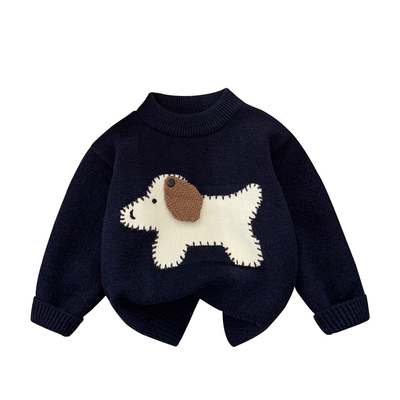 婴幼儿毛线衣加绒加厚男童毛衣