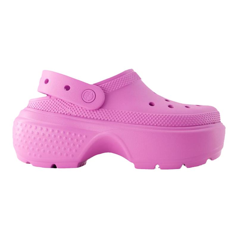 Crocs Stomp 粉色热塑材料 洞洞鞋