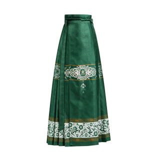 爱奇葩原创[玉兔月盘]马面裙女成人月亮中秋纹样改良汉服日常通勤