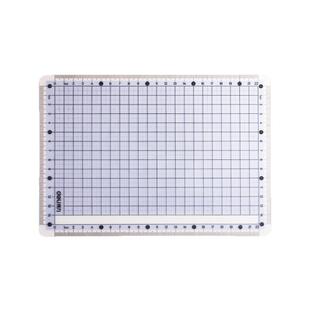 得力学生写字垫板A4/B5/A5考试书写作业软垫板画画学生用透明网格刻度写字垫板带直尺刻度学生文件夹透明垫板