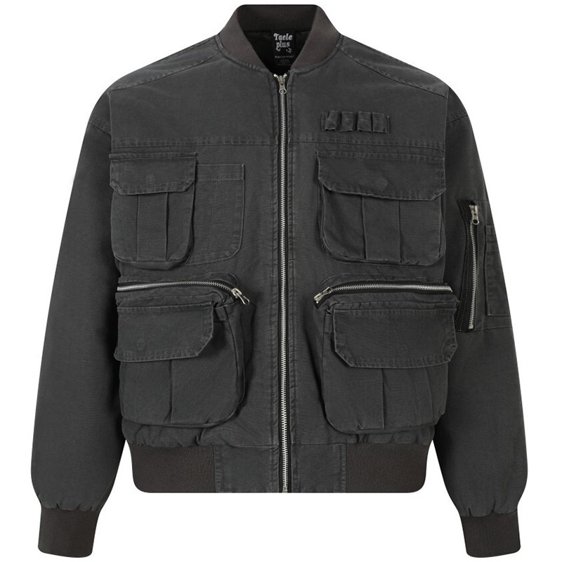 OV原创美式复古大口袋做旧工装棉服外套女冬季宽松夹棉保暖棉衣男