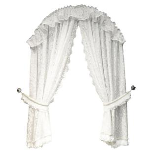 定制拱形弧形穹顶三角梯形窗帘窗纱过道拱门民宿尖顶异形窗帘