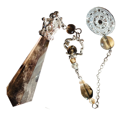 天然茶水晶鱼籽铺灵摆