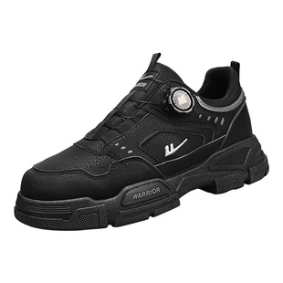 回力男鞋冬季运动旋钮休闲防滑耐磨工地干活劳保登山低帮工装潮鞋