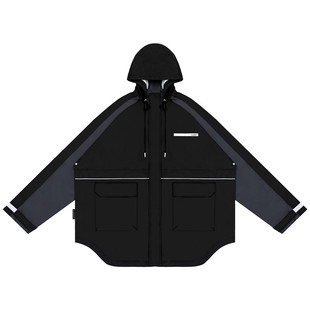 XPX 周柏豪 LONG CUT WINDBREAKER  3M反光材质风衣外套