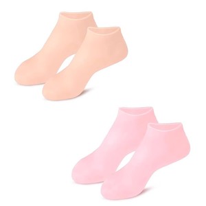 硅胶防护保湿袜足套防裂脚套重复使用脚膜套袜子后脚跟保护足套