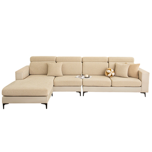 棉麻感沙发罩全包套新款四季通用弹力加厚高端贵妃沙发套罩笠定制